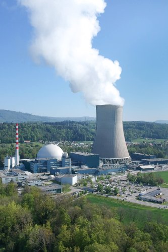 Kernkraftwerk Gösgen aus der Ferne (Quelle: KKW Gösgen)