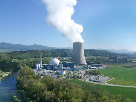 Kernkraftwerk Gösgen aus der Ferne (Quelle: KKW Gösgen)