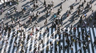 Menschen, Fussgängerstreifen